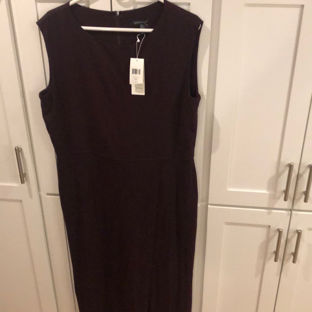 Eileen Fisher NWT Faux Wrap Cropped Jumpsuit Casis